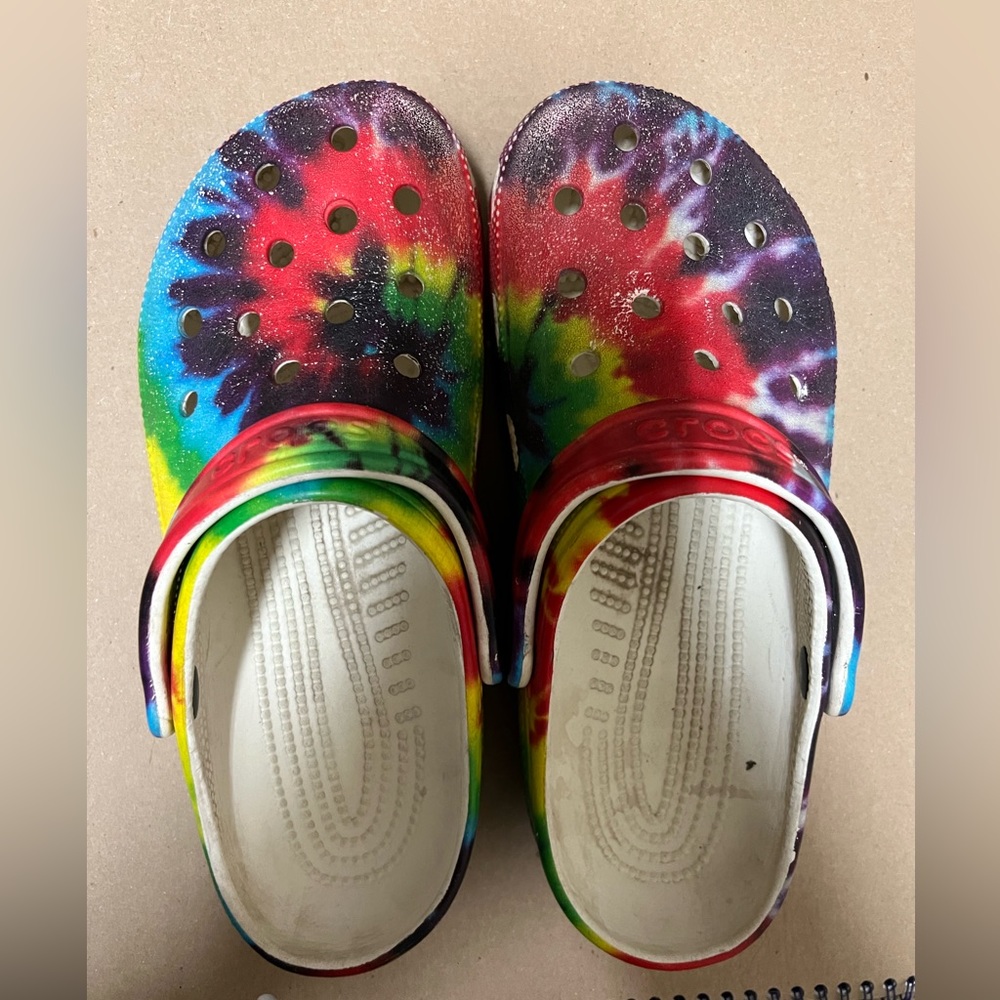 Tie Dye Crocs